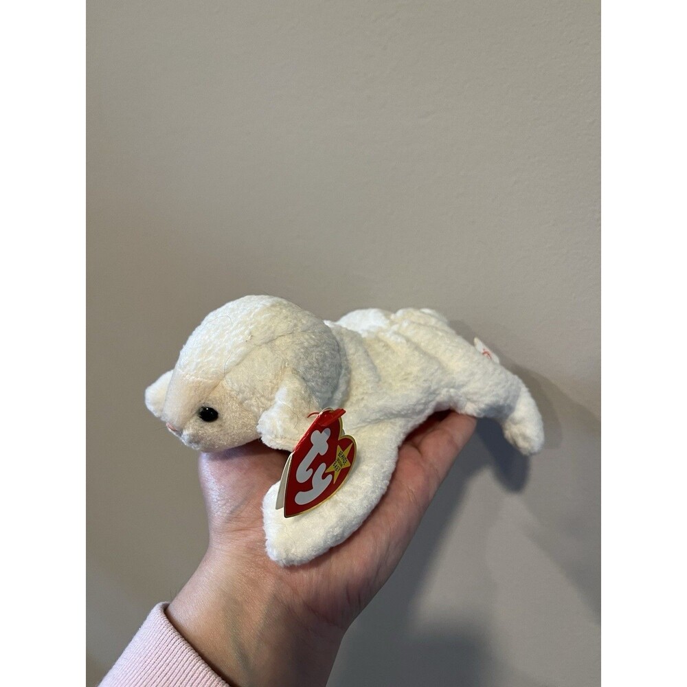 White Lamb 3rd Hang 2nd Tush Tag Generation Ty Beanie Baby 1993